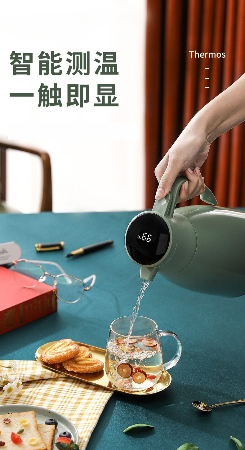 温显热水壶咖啡壶保温壶家用大容量保温水壶暖壶热水瓶防尘保温瓶详情1