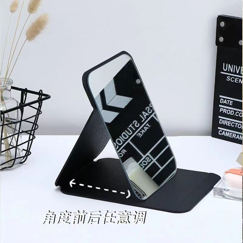 【圆角镜子】 1个 0.01包邮折叠镜子便携式化妆镜可折叠高清ins风详情9