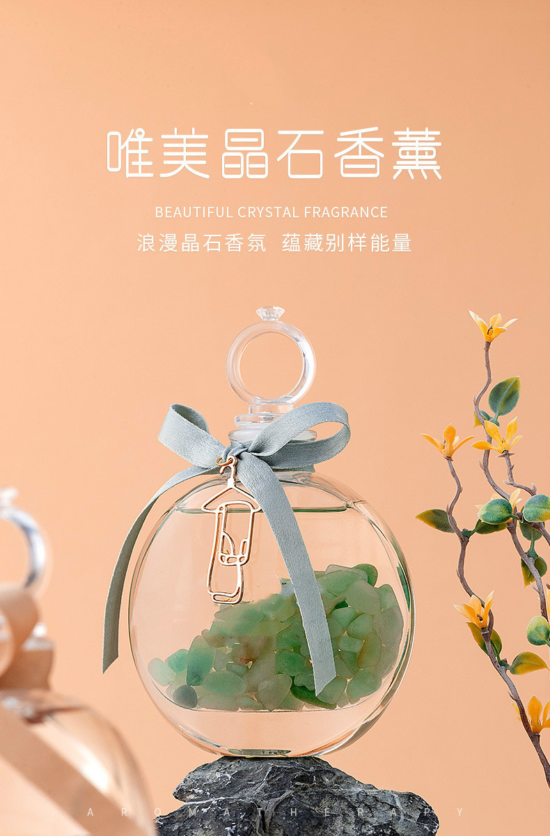Factory direct sales of essential oil crystal stones, flameless aromatherapy, high-end household air freshener, bathroom and living room diffuser stones, fragrance aromatherapy essential oil crystal stones wholesale pic 2
