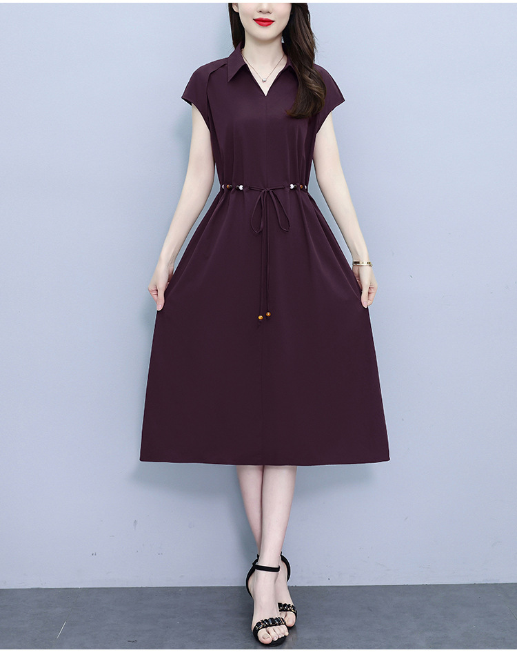 爆款高端欧版宽松法式连衣裙2025夏季新款气质收腰显瘦中长款裙子详情28