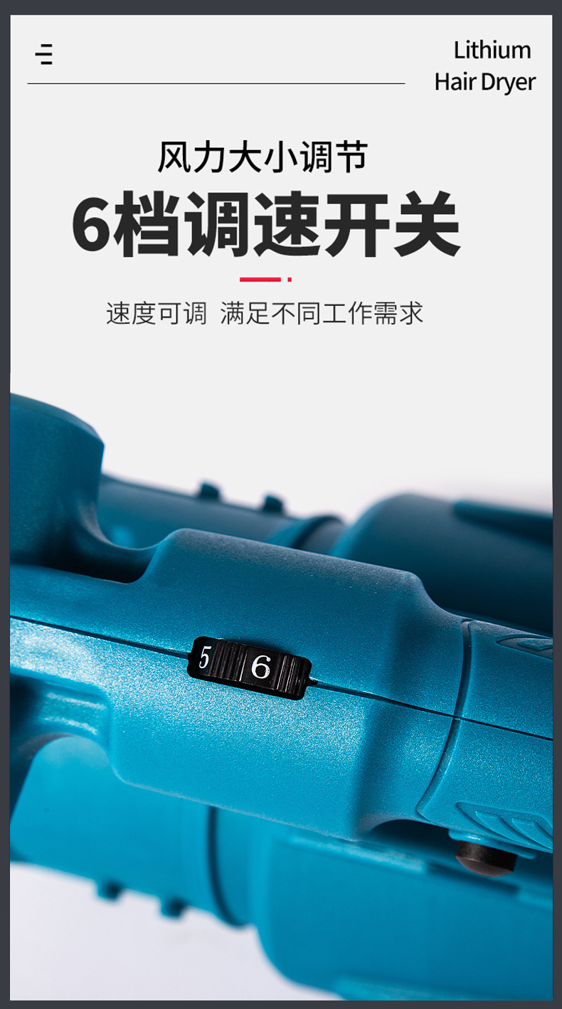 跨境外贸大功率吹风机多功能充电锂电户外工业除尘吹雪吹叶暴风机详情11