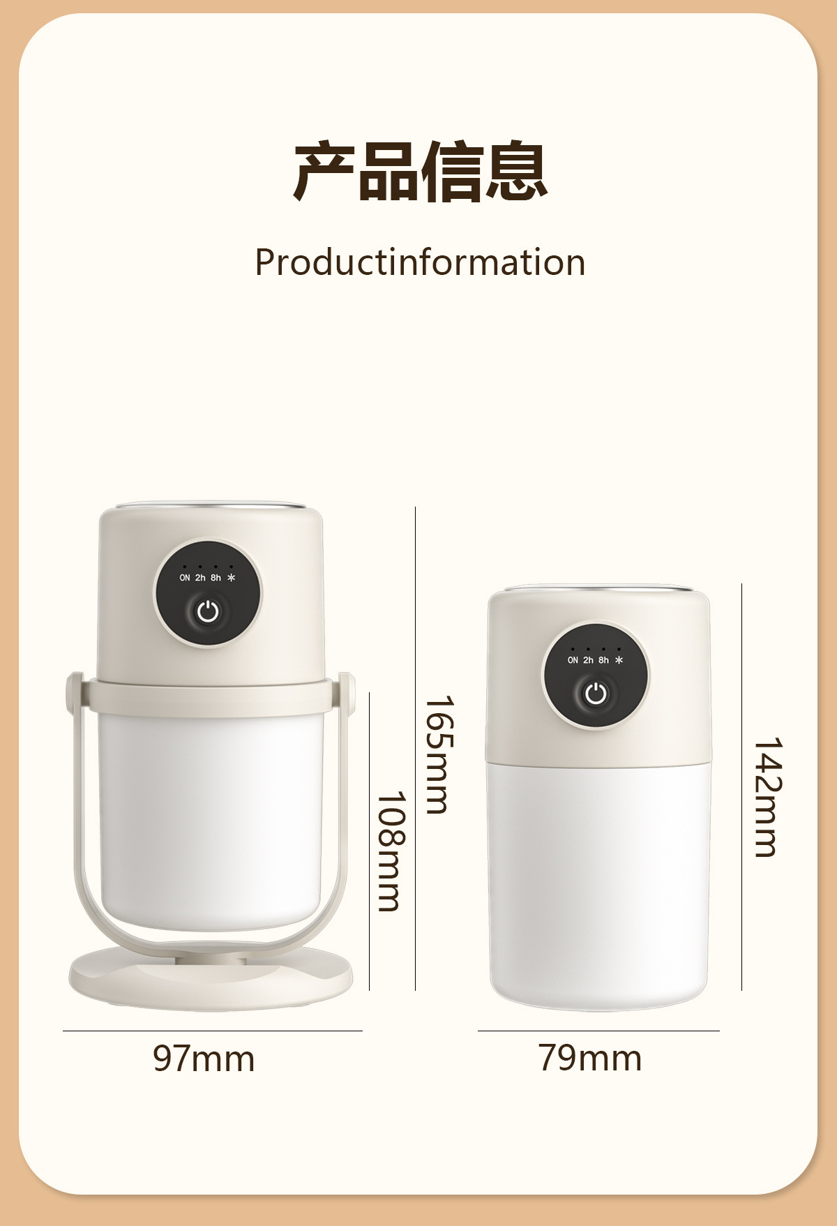 New 360° rotating humidifier, usb air purifier, home and office silent night light, compact pic 11