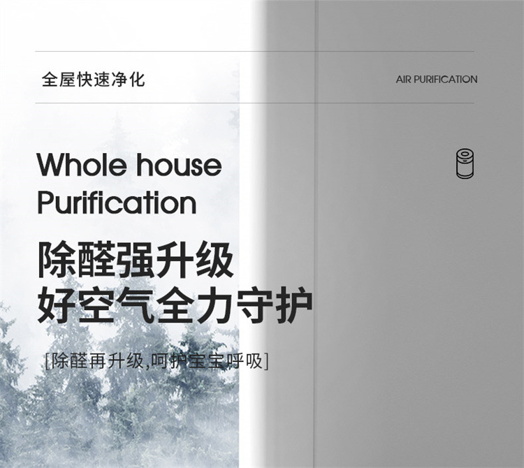 空气净化器家用室内桌面小型除甲醛去除臭味异味杀菌神器工厂直销详情2