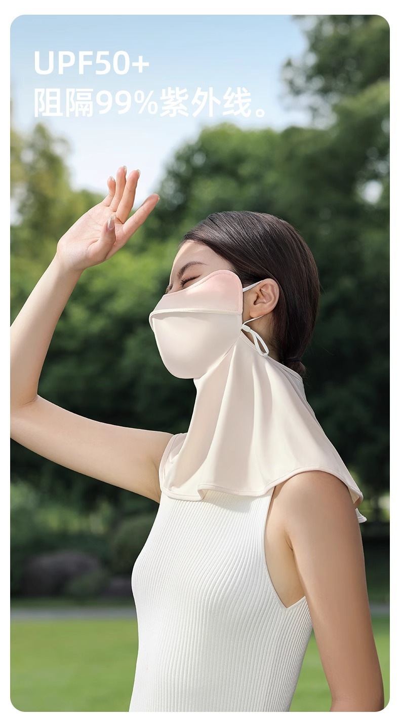 夏季3d立体防晒口罩女冰丝透气全脸护眼角遮阳面罩男脸罩防紫外线详情3