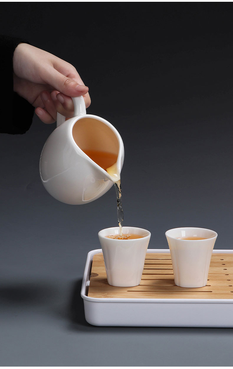 羊脂玉瓷公道杯功夫茶具配件茶海家用分茶器公司活动店铺LOGO礼品详情12