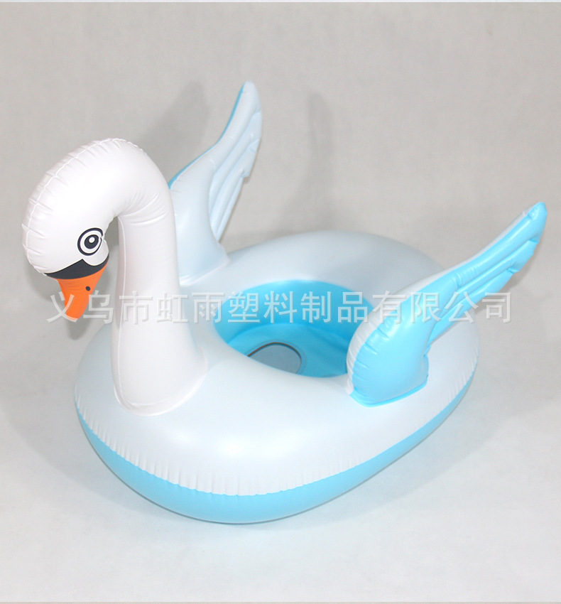 大白鹅艇水上充气儿童玩具座圈带翅膀防侧翻游泳圈婴儿坐圈批发详情14