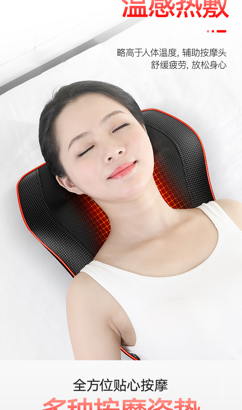 Cross-border massager, shoulder, neck, waist, back, full-body cushion, multi-functional home hip massager, kneading chair pic 9