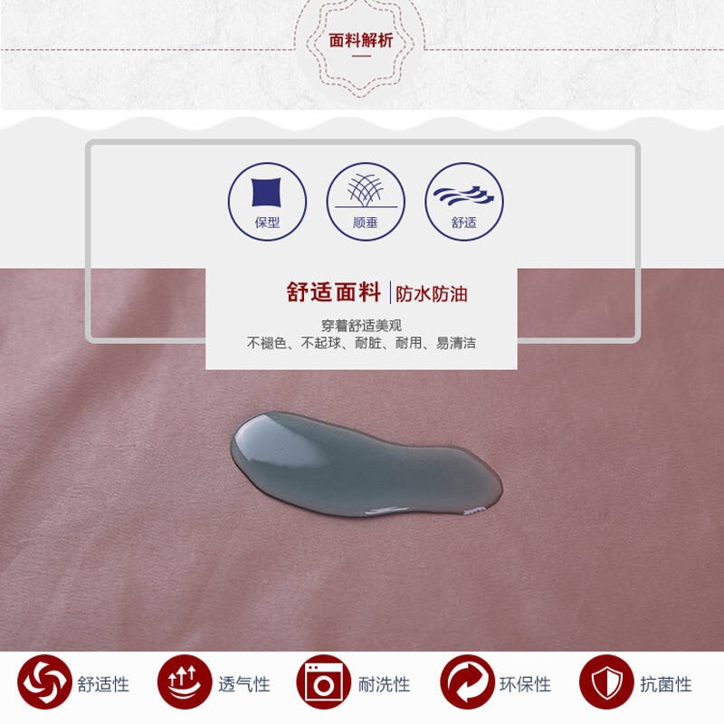 厨房小熊擦手围裙防水防油污挂脖时尚可爱围腰印制logo围裙批发详情9