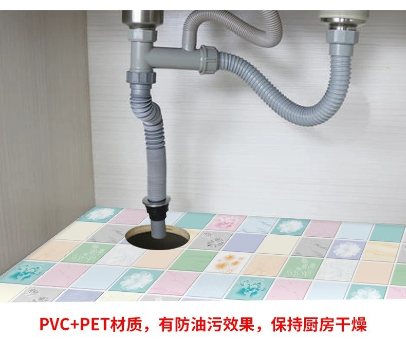厨房防油贴纸自粘耐高温油烟机灶台墙贴防水橱柜瓷砖台面壁纸墙纸详情17