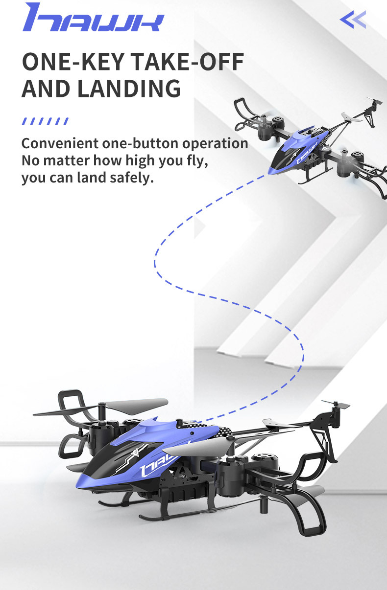 Cross-border remote-controlled folding helicopter aerial photography with WiFi camera remote-controlled four-axis folding stunt drone toy pic 8