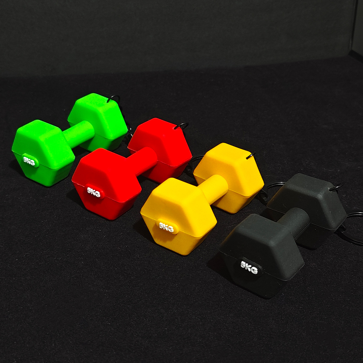 miu系多巴胺色彩健身仿器材包挂配件挂饰健身系列钥匙扣批发零售详情8