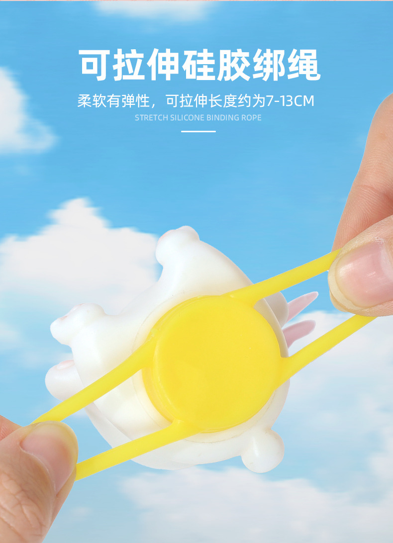 嘟嘟乐园儿童电动摩托车装饰品桌面熊猫兔子卡通车载摆件创意礼品详情8