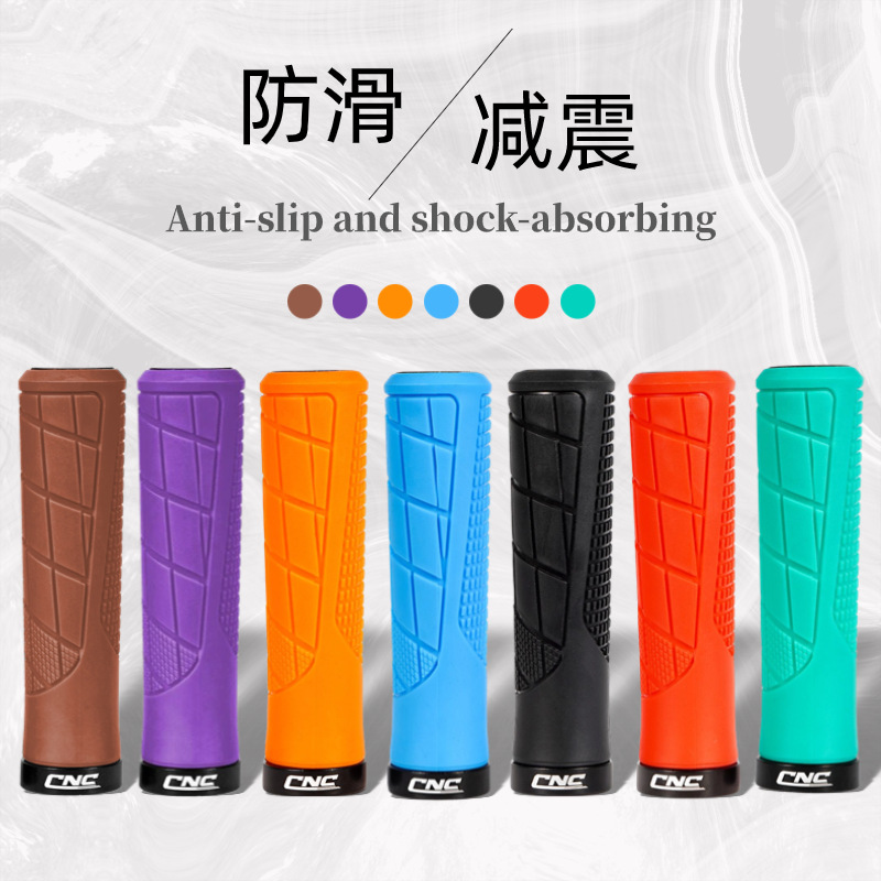 CNC bicycle handlebar covers, anti-slip and shock-absorbing mountain bike handlebars, folding bike silicone comfortable handlebar covers, bicycle accessories pic 10