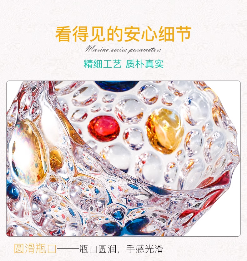 Czech imported crystal vase, high appearance level, European-style home living room decoration item, vase, light luxury and high-end glass gift pic 19