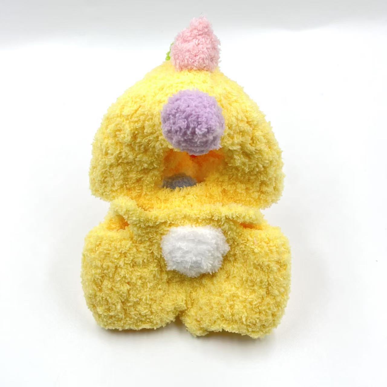 通用毛绒线迷你娃衣毛线手工钩织背带裤帽子套装玩偶娃衣批发详情4