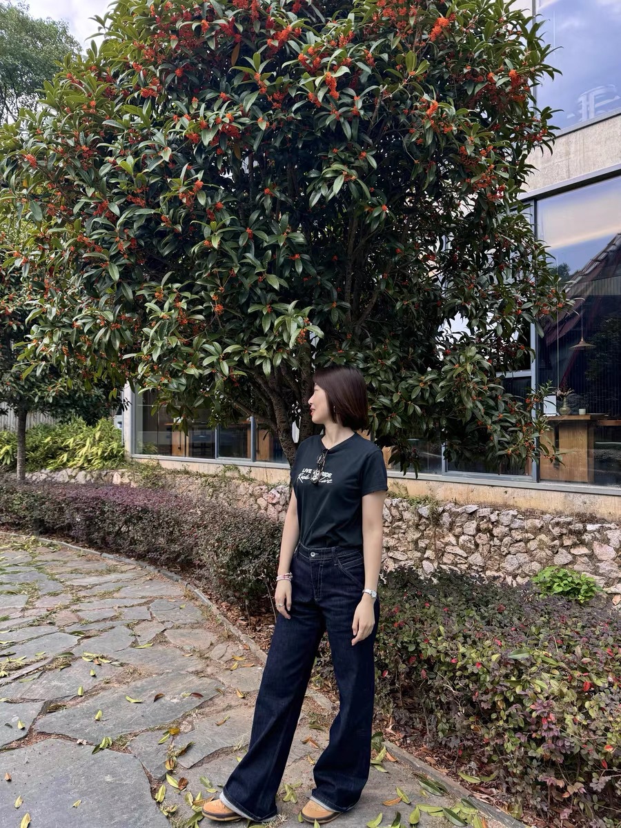 新款复古原色牛仔中腰显瘦显腿长A2弹力合身直筒牛仔裤女3075详情28