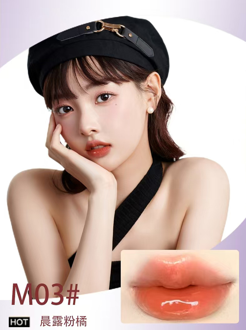 MANSLY水光镜面唇釉清透质地不易卡纹持妆显嫩显白平价唇釉学生女详情4