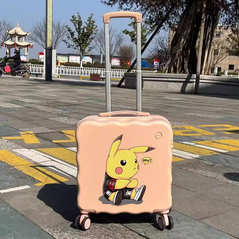 行李箱20寸短期出行小型拉杆箱女儿童卡通旅行箱轻便登机箱男拉链详情19