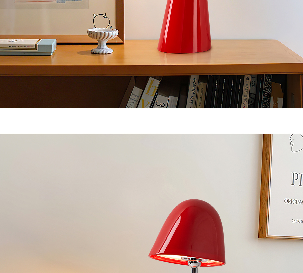 Memphis bedroom bedside Hepburn table lamp, retro living room atmosphere decorative lamp, vintage eye-protecting study desk lamp pic 29