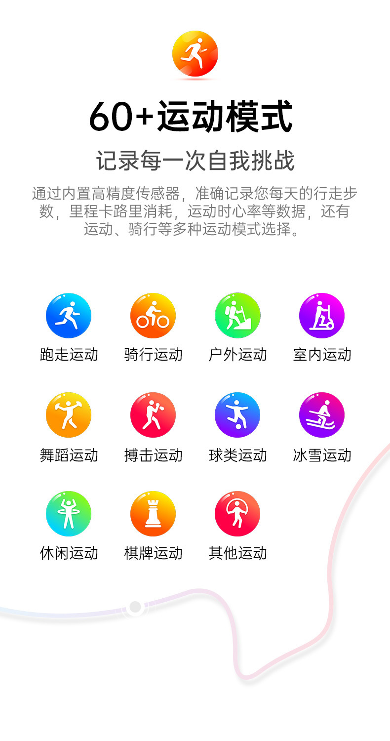 【AMOLED】智能手表测血糖无创尿酸血脂精准血压心电图多功能JA01详情17
