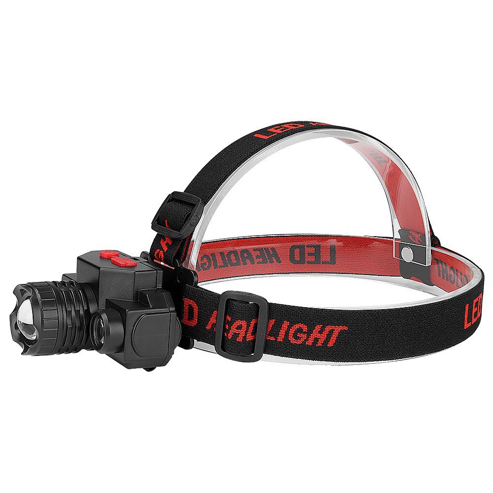Outdoor LED camping fishing headlamp, long-lasting lithium battery zoom strong light charging emergency lighting lamp, ultra-bright headlamp pic 1