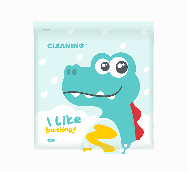 可灵卡通一次性浴巾大厚独立包装酒店民宿旅游毛巾纯棉浴巾批发详情9