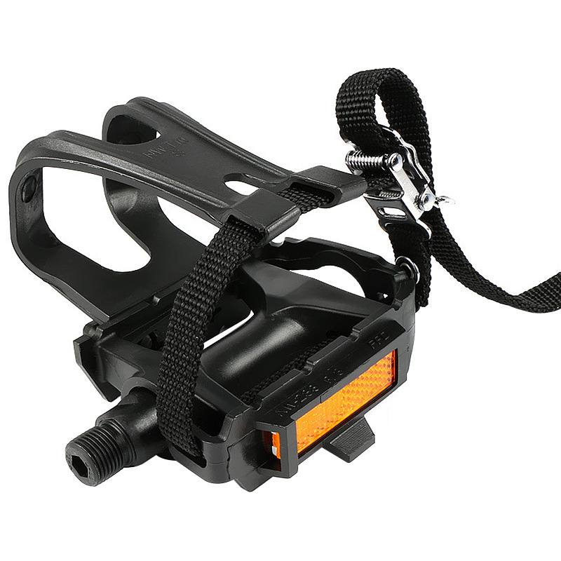 Bicycle pedals, universal mountain bike pedals, pedal straps, fixed fly straps, nylon accessories, dog mouth pic 6