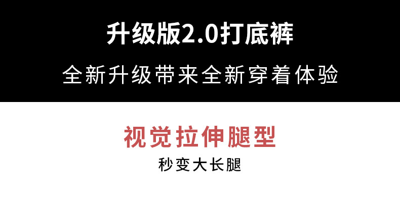 秋冬款加绒加厚九分裤子女高腰收腹竖条显瘦长裤外穿羊羔绒打底裤详情7