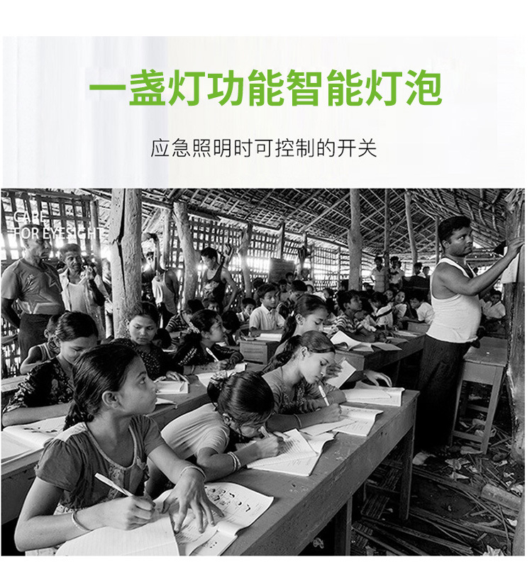 LED应急灯泡E27螺口遇水亮球泡灯商超家用室内停电应急灯跨境热销详情35