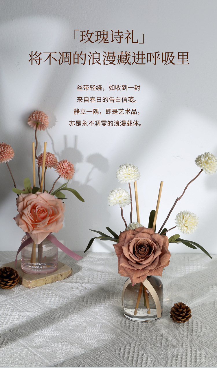 Acrylic ecological bottle, floral art piece, home decoration, bamboo and cypress potted plant vase pic 1