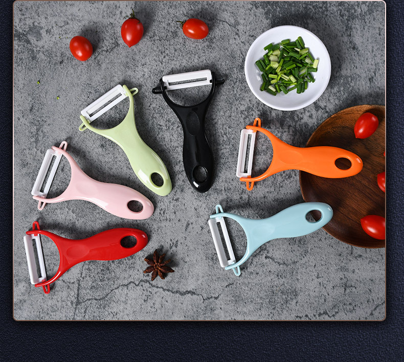 Multi-functional household ceramic peeler, melon peeler, kitchen fruit peeler, peeler, scraper, potato peeler pic 20