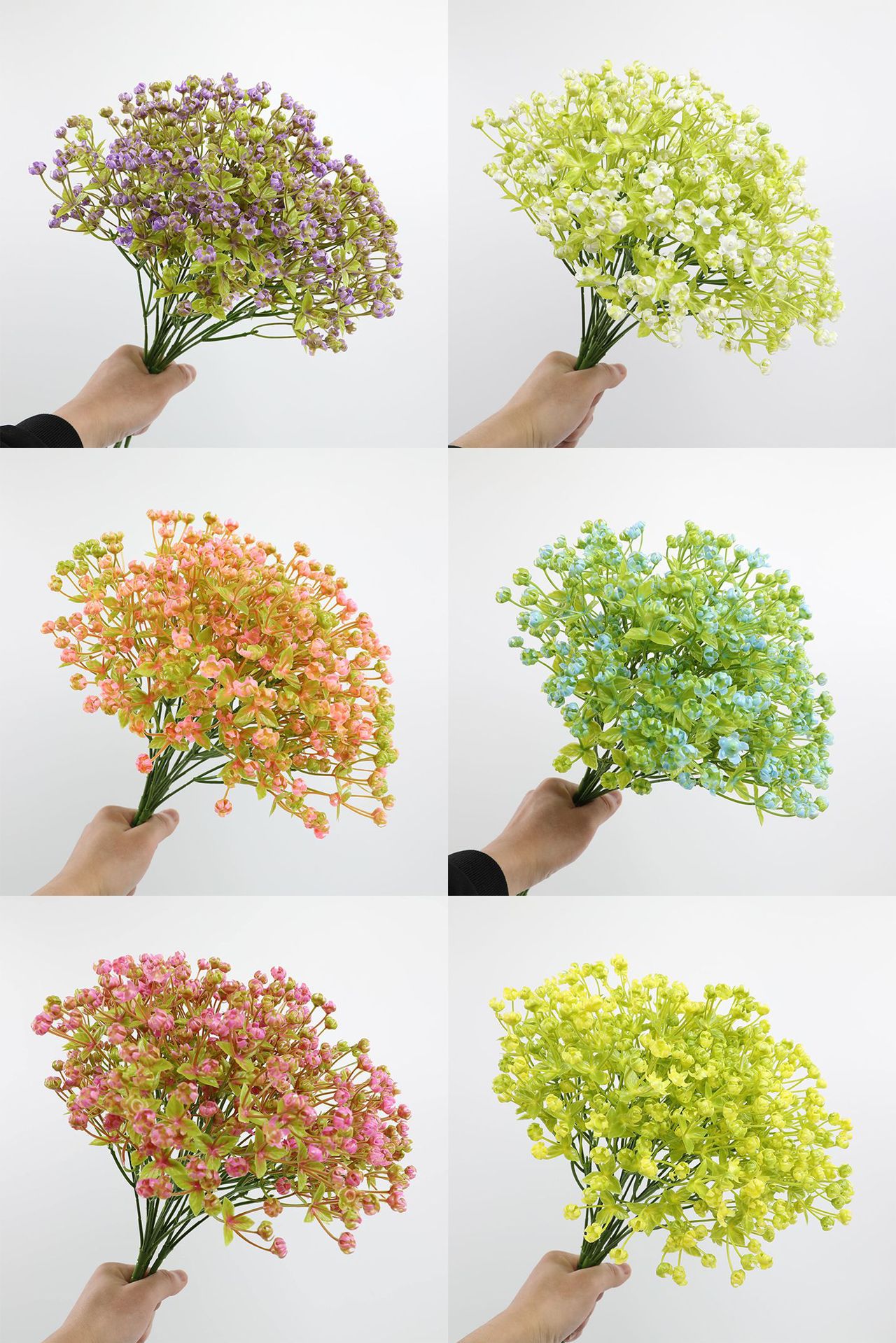 满天星仿真花束婚庆家居装饰室内酒店插花摆件办公文化仿真园艺花艺礼盒详情6