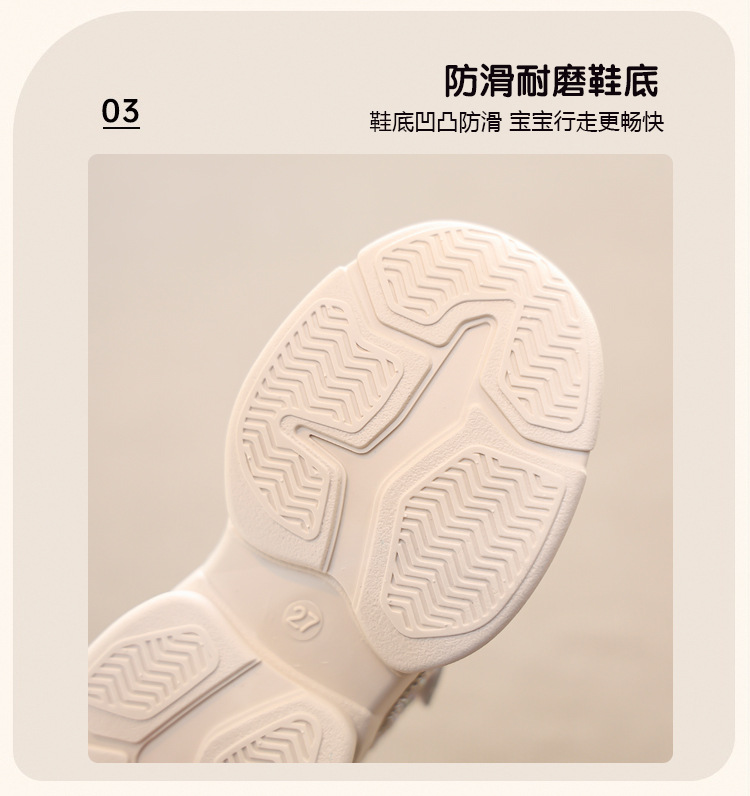 儿童老爹鞋2024春新款女童软底运动鞋男童中大童防滑轻便跑步鞋潮详情6