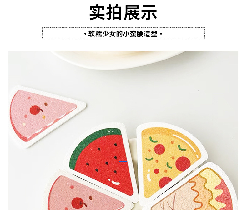 卡通印花压缩木浆海绵洗碗擦厨房洗碗海绵擦刷碗海绵块木浆棉心形详情21