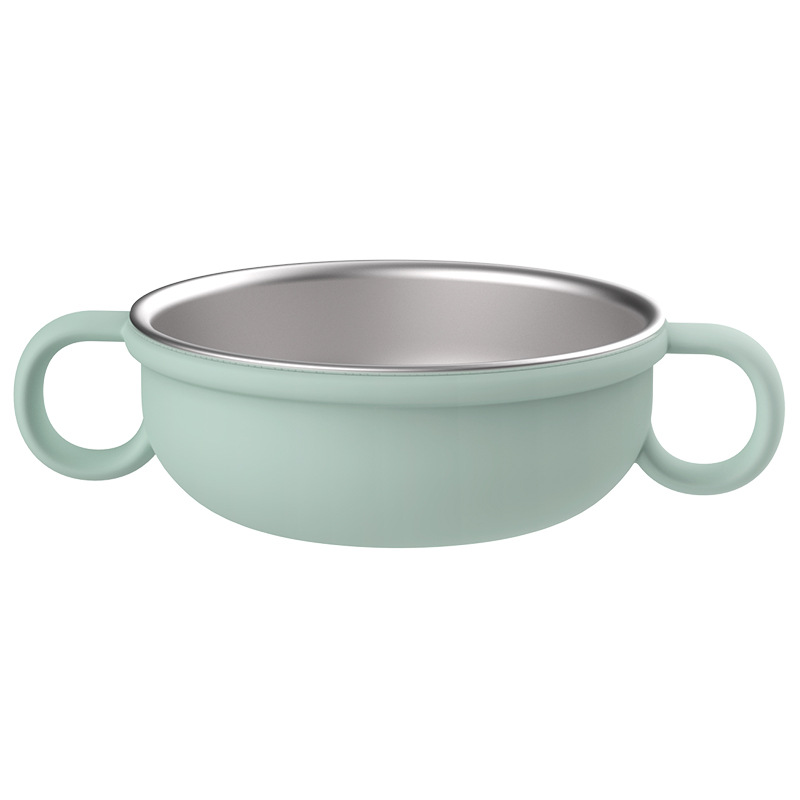 304不锈钢儿童保温碗宝宝吃饭碗喂养餐具双层硅胶防烫防摔辅食碗详情30