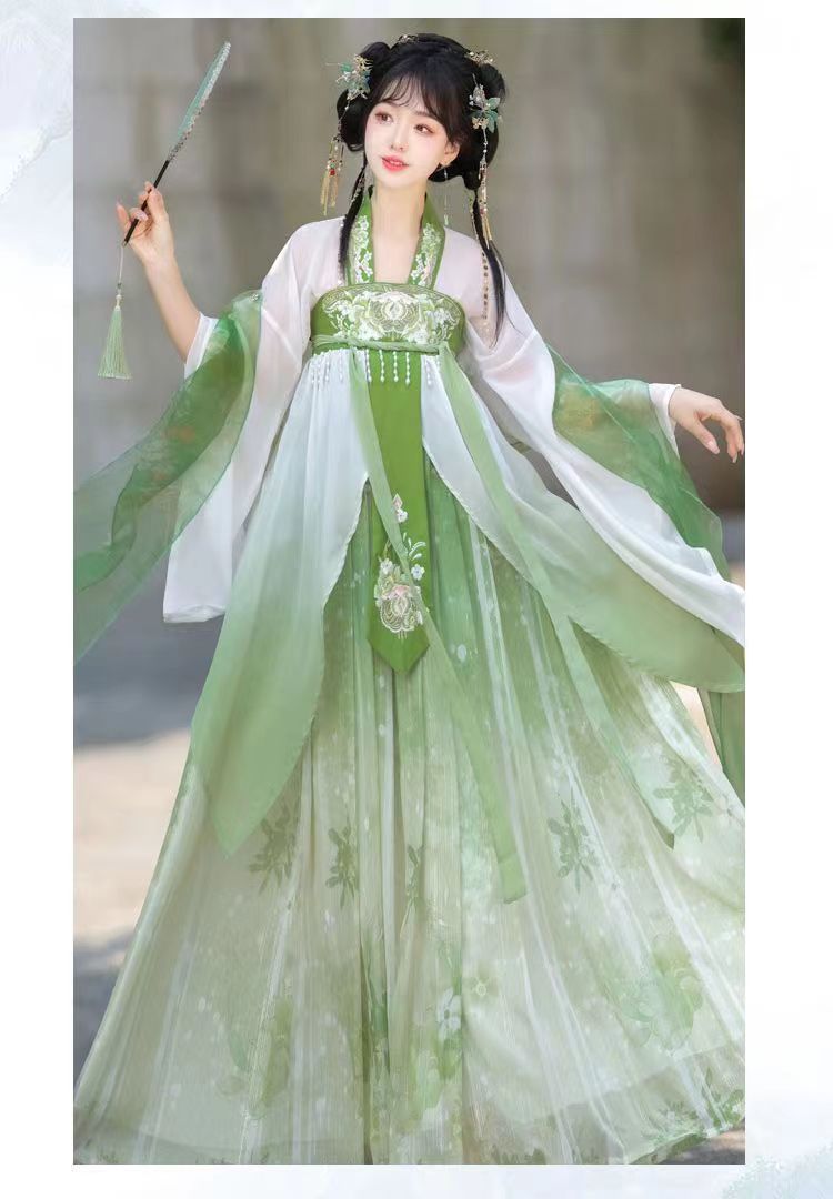 国潮-汉服成人女2024新款夏季荟萃改良齐胸襦裙薄款学生中国风仙气古装详情18