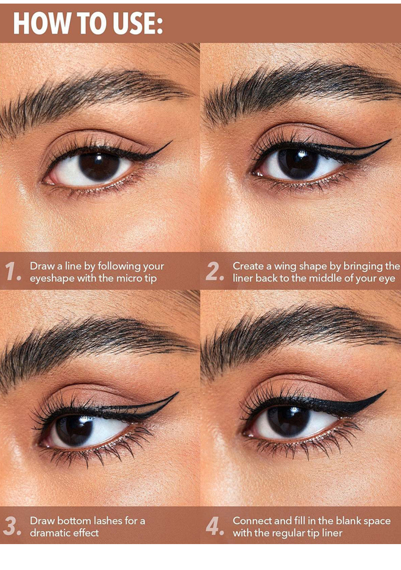 【 Cross-border Exclusive 】TaoBeauty7D Eyeliner Pen Waterproof, Sweat-proof, Non-fading and Non-smudging Eyeliner Pen wholesale pic 12