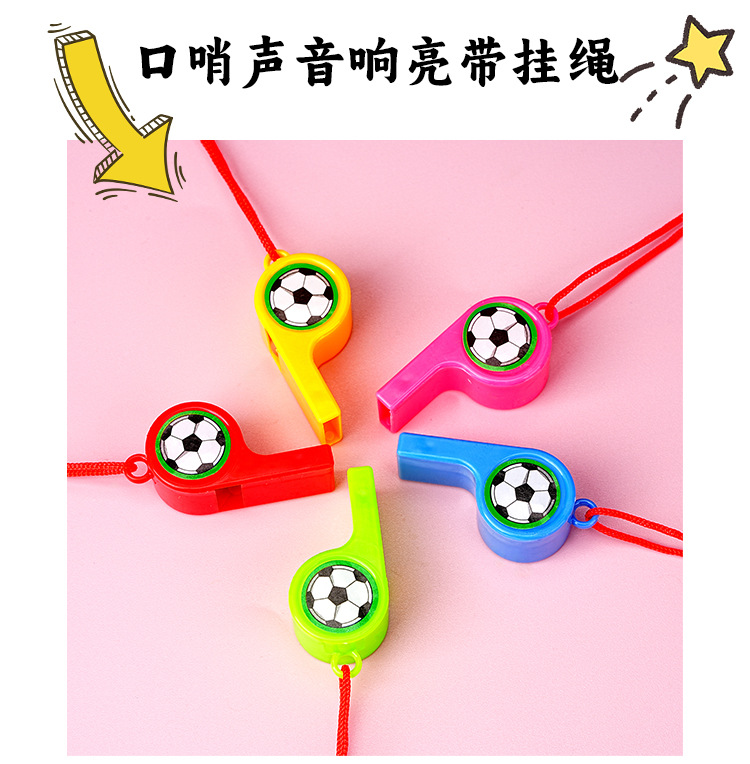24 small football whistles for cheering and encouragement, whistle supplies, plastic whistles, referee whistles, manufacturer wholesale pic 6