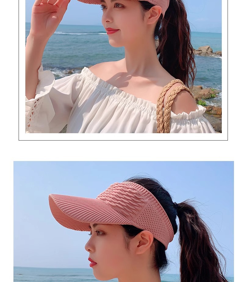 Summer sun hat for women, 2025 new style running sun protection cap, wide-brimmed sports cap, spring and autumn open-top sun hat pic 11