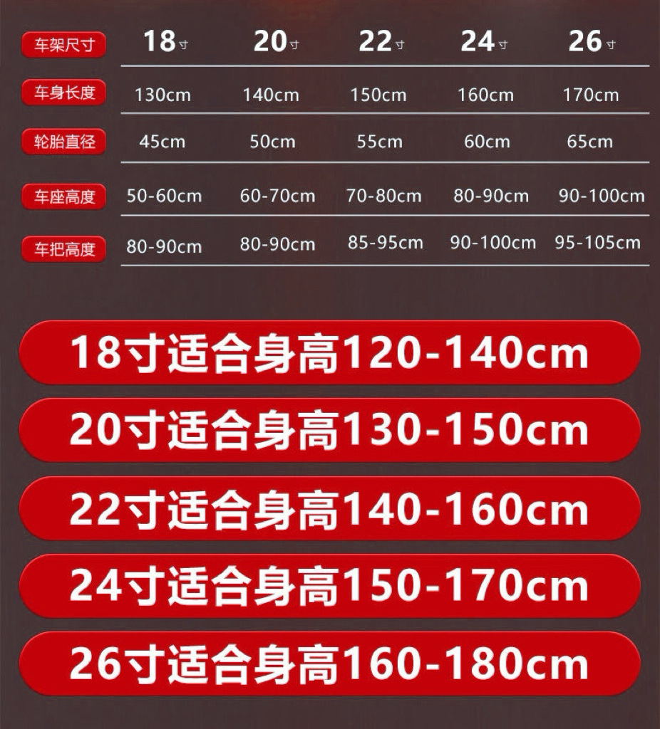 18-26寸碟刹自行车变速山地自行车小中学生户外山地自行车详情12