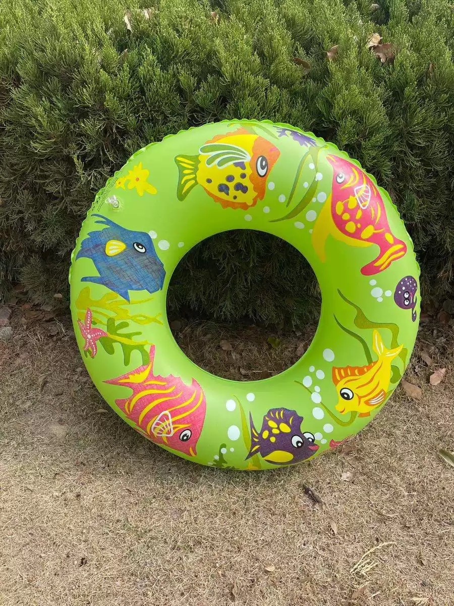 厂家直供新款海豚PVC泳圈蜜蜂救生圈儿童腋下圈充气卡通玩具批发详情3