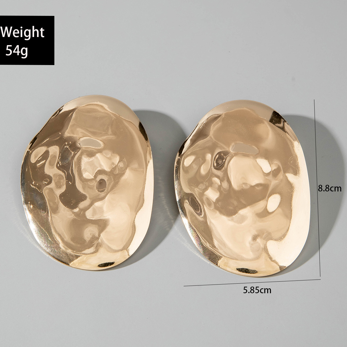 欧美跨境时尚几何设计感褶皱花朵耳环 小众镶珍珠高级感耳环耳饰详情17