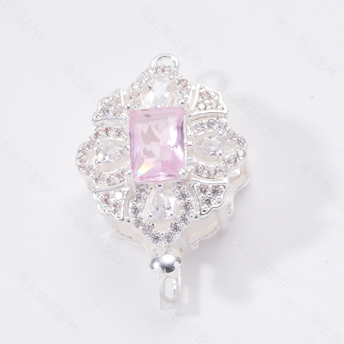 Light luxury, high color retention, micro-inlaid zircon ingot clasp, diy pearl style sweater bracelet necklace, end clasp, stick clasp pic 5