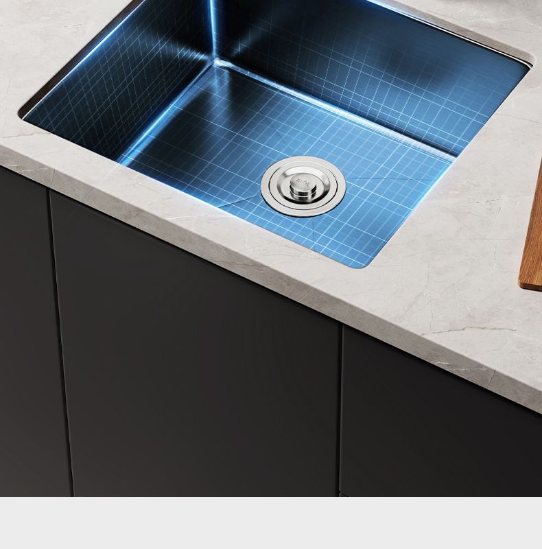 家韵纳米厨房手工小水槽单槽不锈钢洗菜盆台下盆迷你吧台岛台详情6