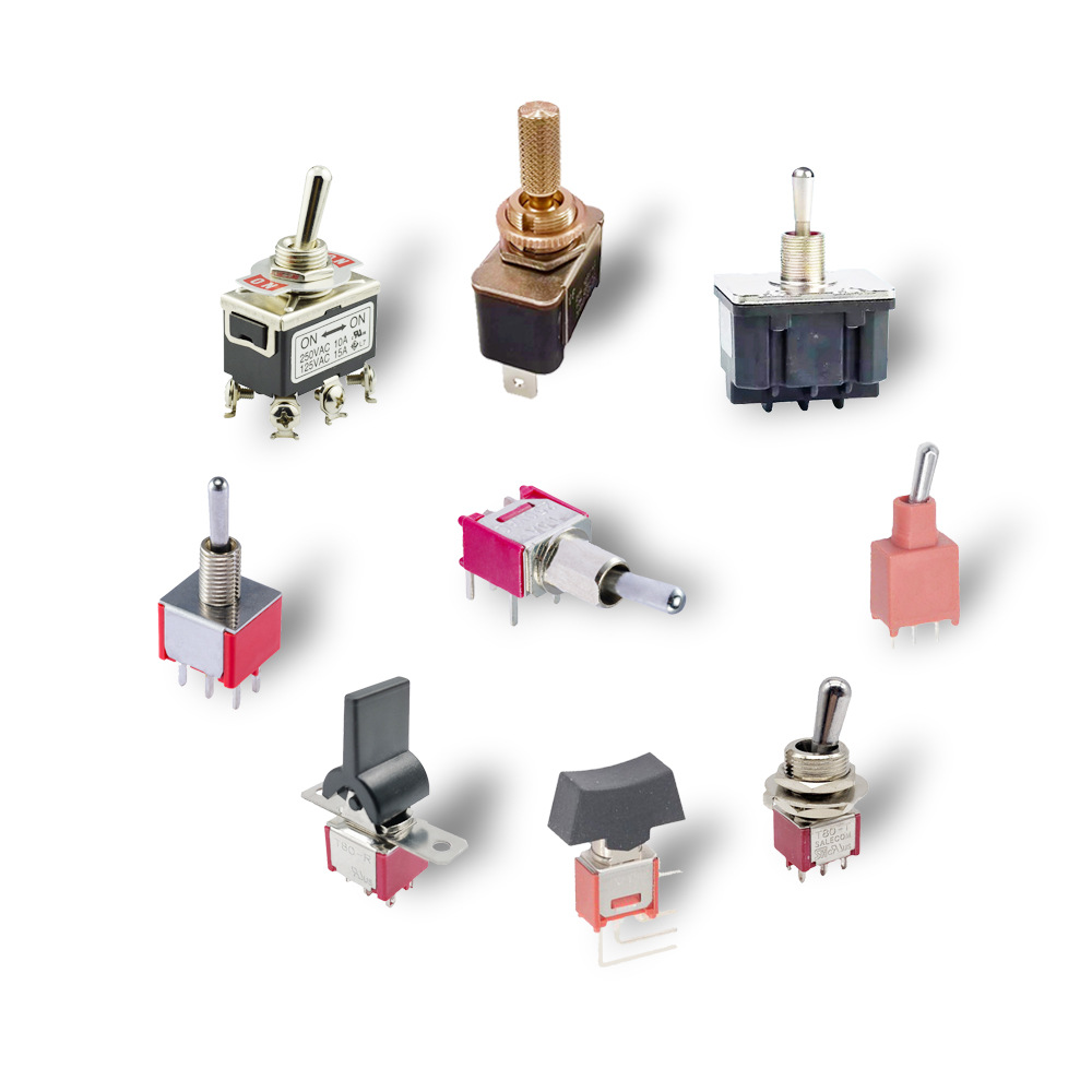 Taiwan SALECOM original factory toggle switch P8702 series reset six-pin two-position side-bent pin pic 2