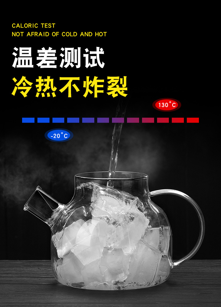 家用透明玻璃茶壶不锈钢过滤茶水分离花茶泡茶壶电陶炉烧水煮茶器详情3