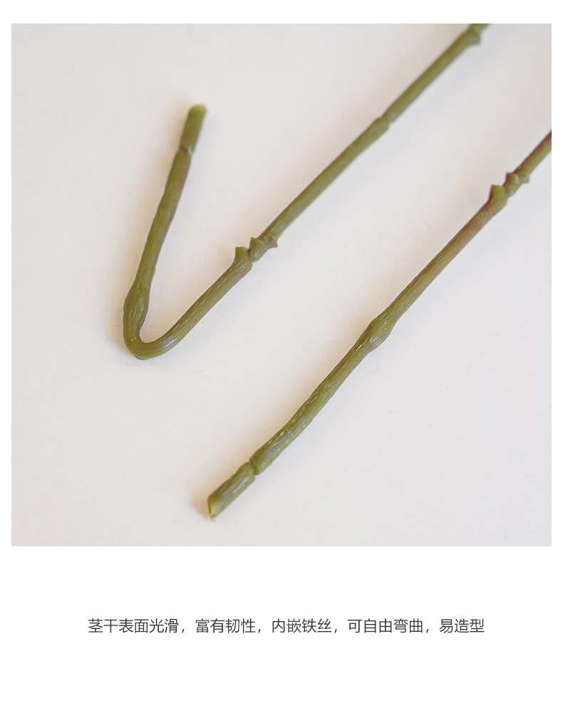 ins田园小清新仿真单枝小桐花家居婚庆装饰插花样板间摆件批发详情23