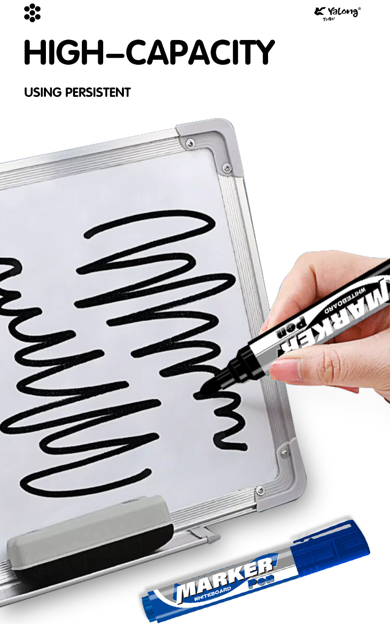 Yalong Cross-border Student Wholesale Quick-drying ink pens, office supplies, whiteboard pens, paint marker pen sets, Macado pic 3