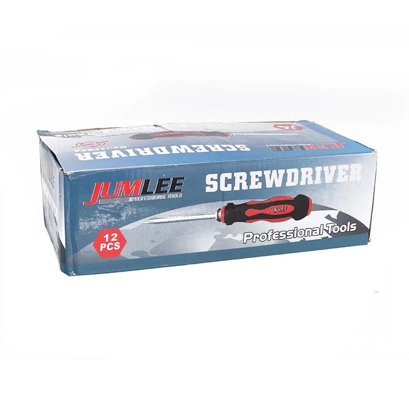 JUMLEE screwdrivers are chrome vanadium steel screwdrivers, mostly double-head, high-hardness, strong magnetic cross-head flat-head screwdrivers pic 5