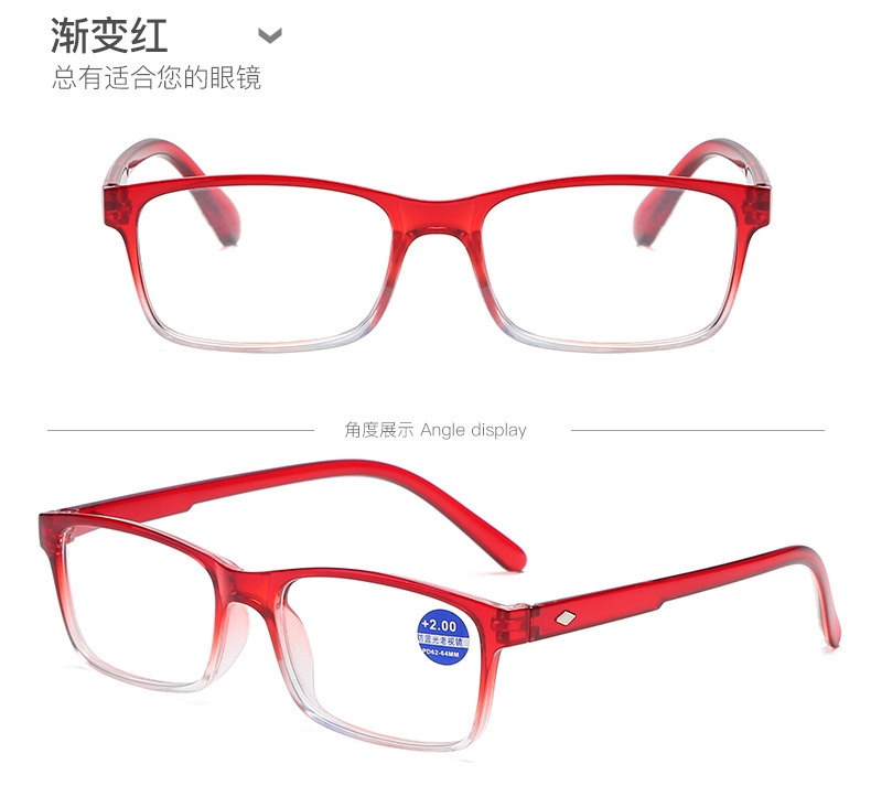 Anti-blue light fashionable reading glasses for men and women, high-definition resin reading glasses for the elderly, anti-fatigue reading glasses 822 pic 15